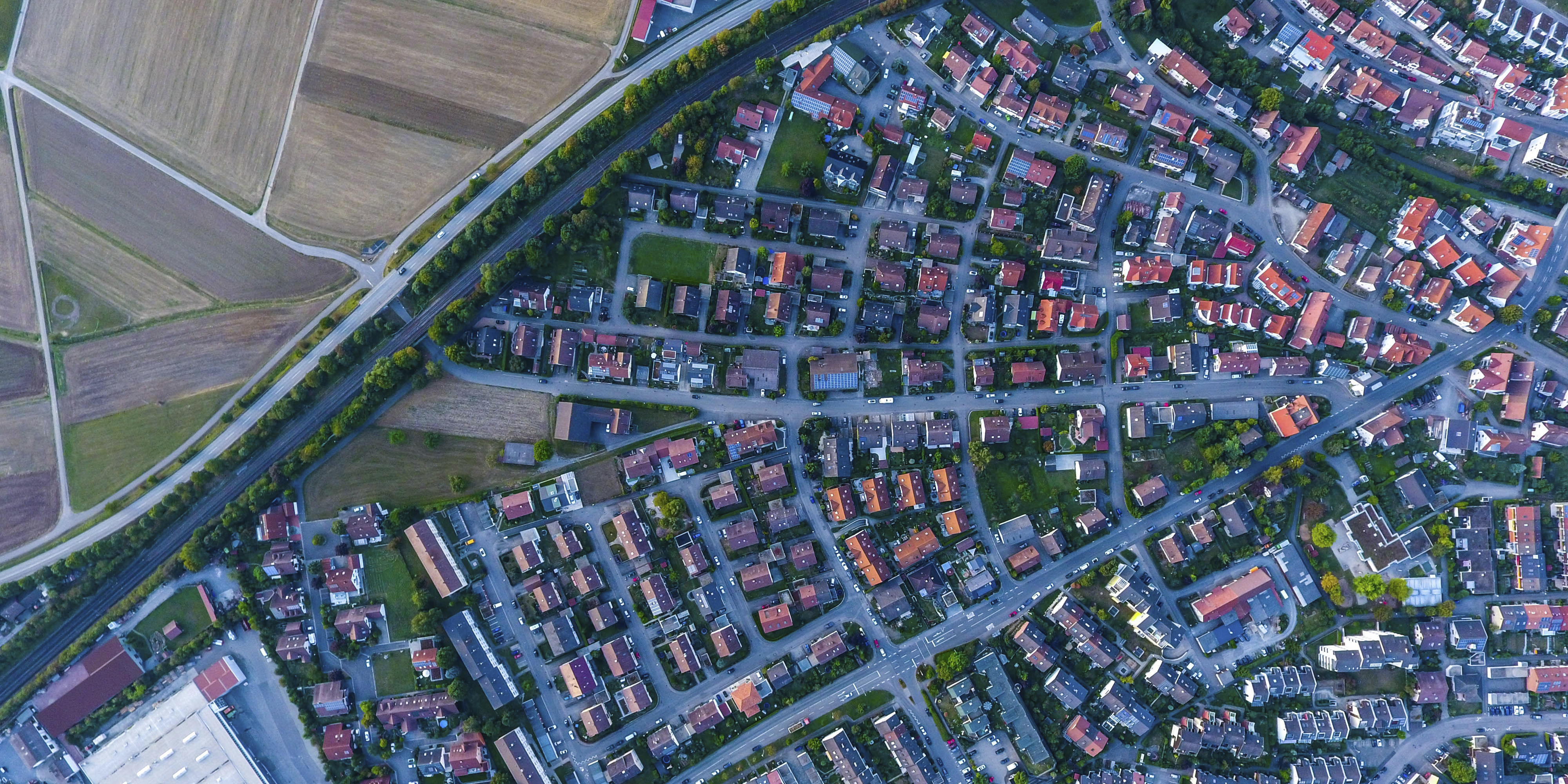 Stadt von oben