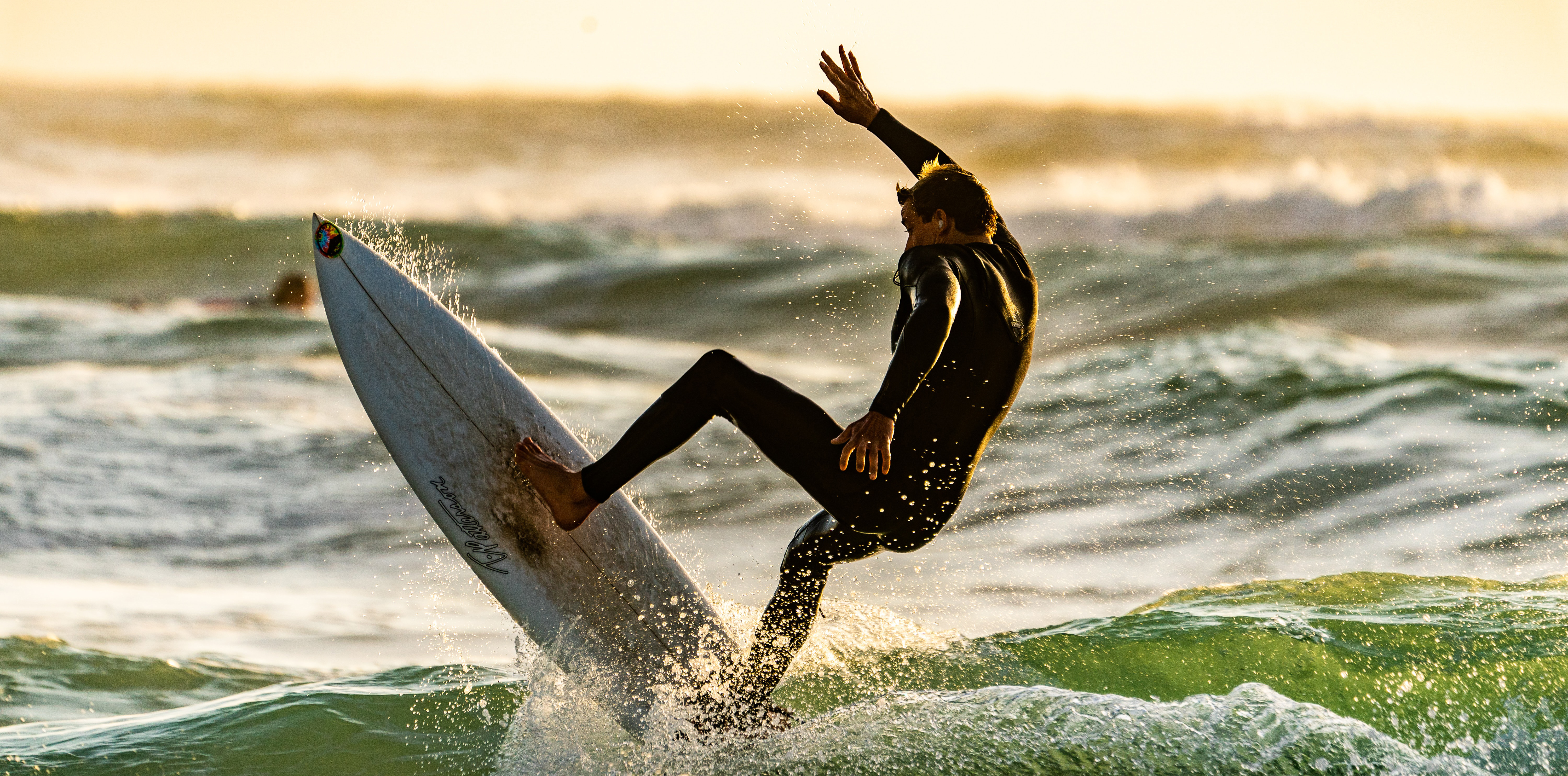 Surfen, Sonnenuntergang
